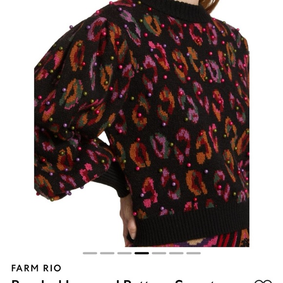 Farm Rio Colorful leopard Sweater - Picture 6 of 6
